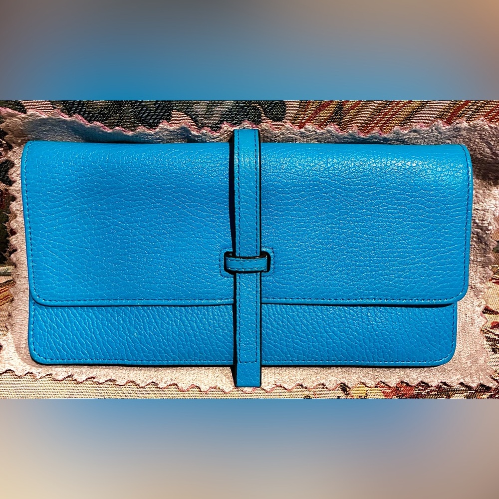 Annabel Ingall All Italian Leather Clutch/Wallet, Perfect Condition